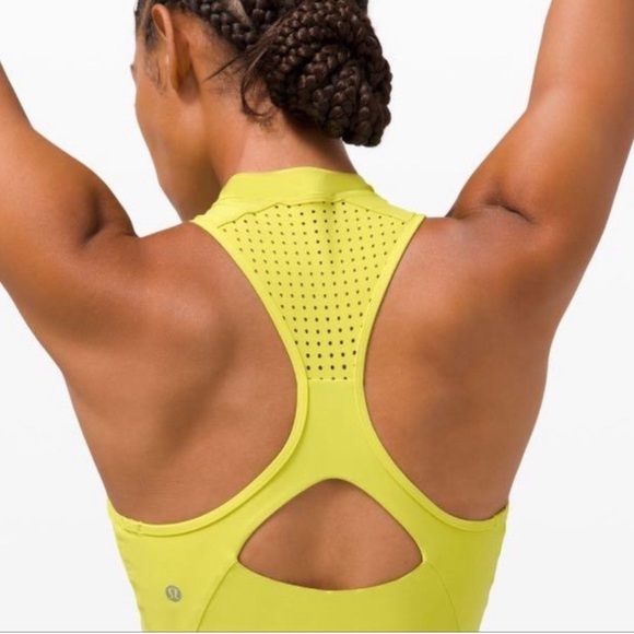Lululemon Unleash Strength Bra in Yellow/Green Size 8 - Picture 4 of 9